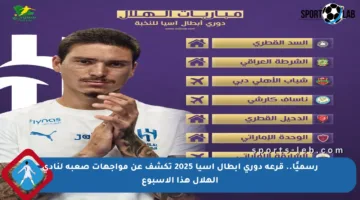 رسميًا.. قرعة دوري أبطال آسيا 2025 تكشف عن مواجهات صعبة لنادي الهلال هذا الأسبوع